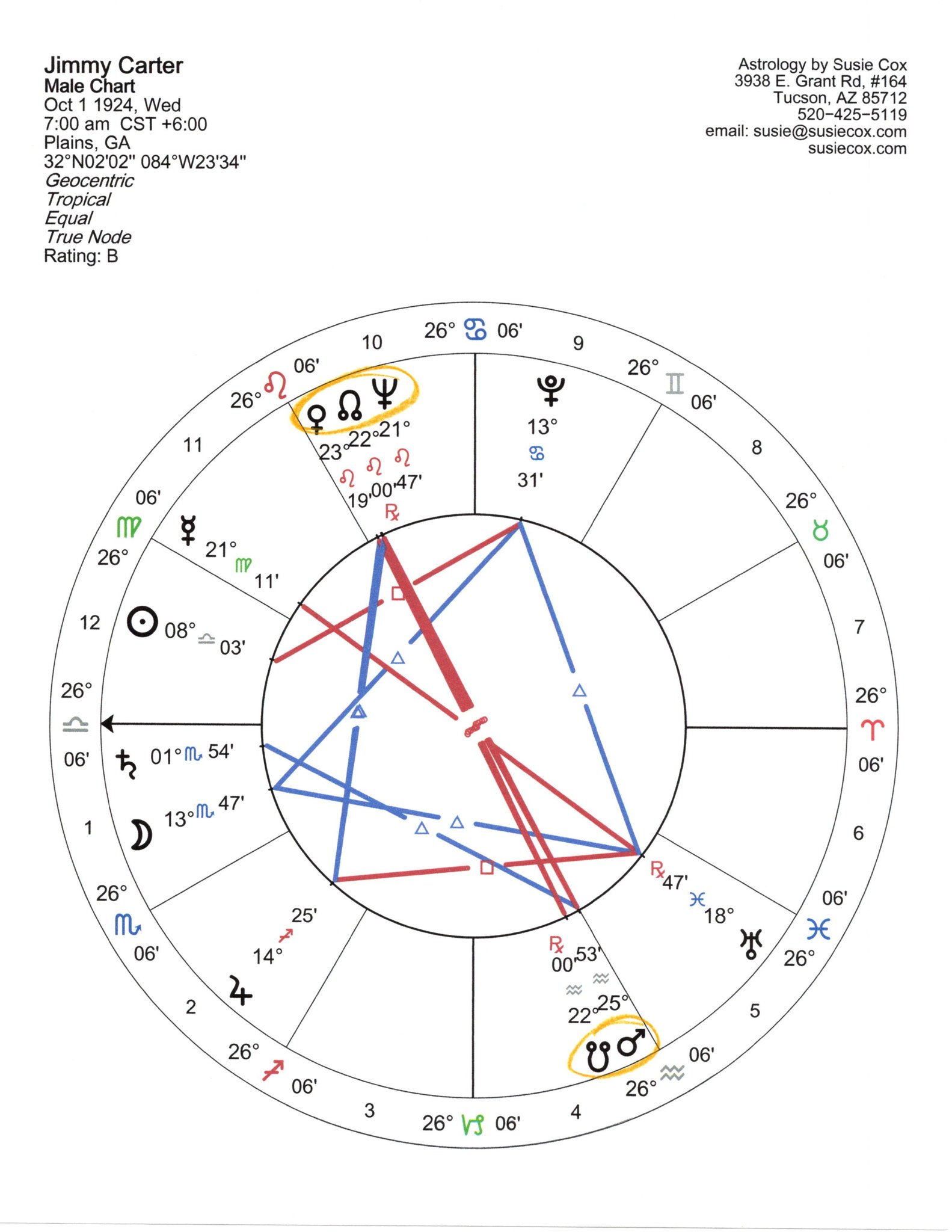 The CARTER Chart - Expert Astrology Readings and Services